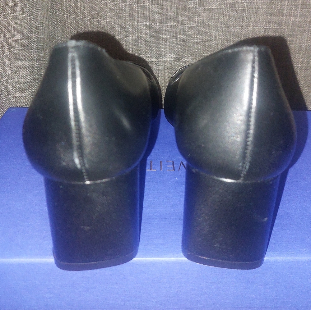 Stuart Weitzman Milla Pump Elegant Black Women's Shoes - Picture 8 of 12